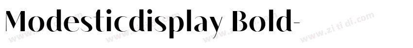 Modesticdisplay Bold字体转换